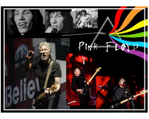 Poster Pink Floyd 60x84cm Rock Para Decorar Sala Pub Bar