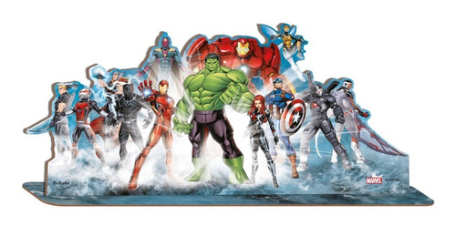 Enfeite De Mesa Em M D F - Festa Os Vingadores - Avengers