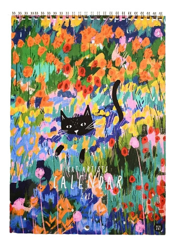 Calendario De Pared De Gato 2024 | Calendario De Pintura