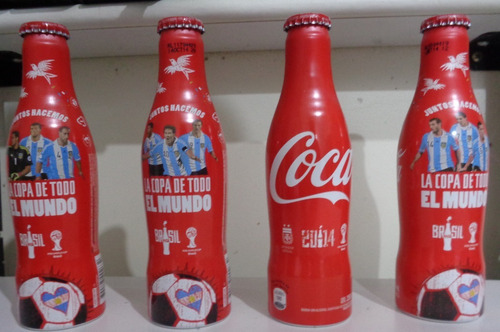 Colección Completa Botellas Coca Cola Aluminio Mundial 2014