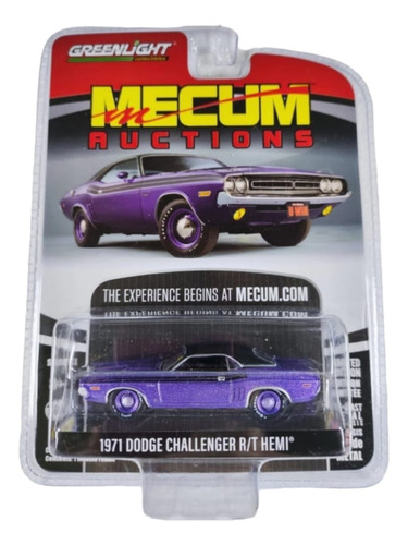 Auto Coleccion Dodge Challenger Rt Hemi ´71 Greenligth Mecum