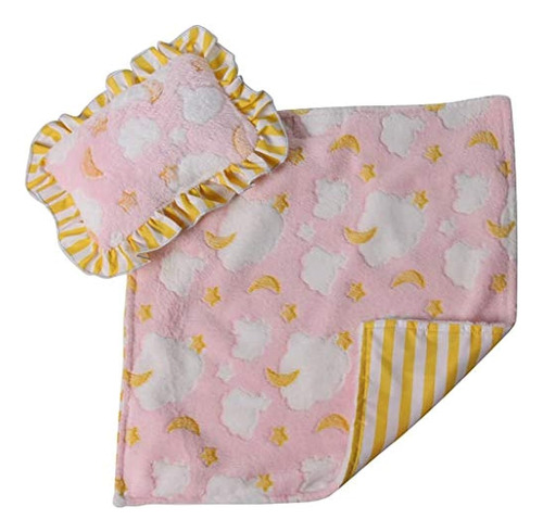 Manta De Muñeca Pink Clouds - Almohada