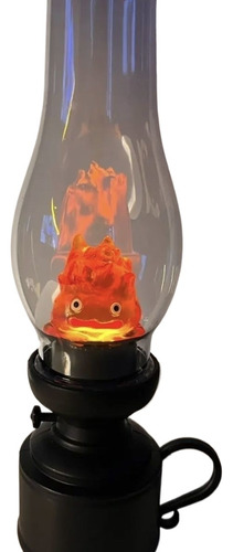 Luz De Noche Para Dormitorio Con Vela De Llama Calcifer