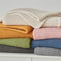 Comprar Chunky Cable Knit Throw Blanket For Couch Sofa Bed Fall...