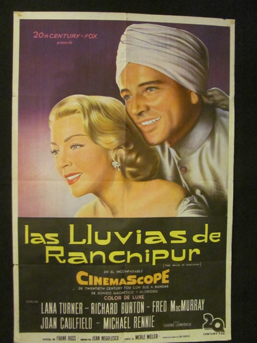 Las Lluvias De Ranchipur - Lana Turner- Richaerd Burton