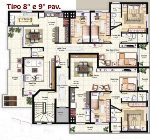 Imagem 3 de 3 de Apartamento - Sao Jose - Ref: 4122 - V-4122