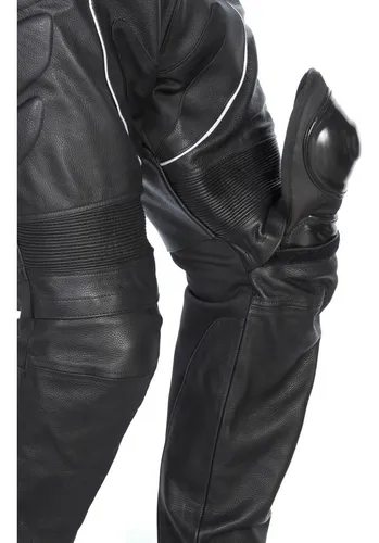 Pantalones de piel hombre motociclista hotsell