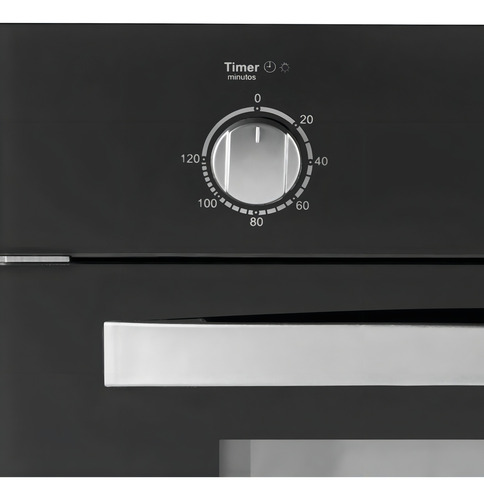 Forno de embutir à gás Built BLT FG 50L preto/inox
