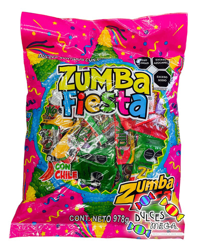 Zumbapica Fiesta Mix Dulces Surtidos Con Chile 978g-premium