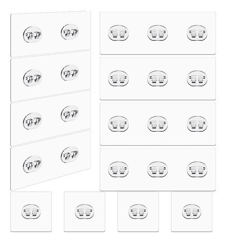 Paquete De 12 Ganchos Adhesivos Fuertes, Ganchos Adhesivos F