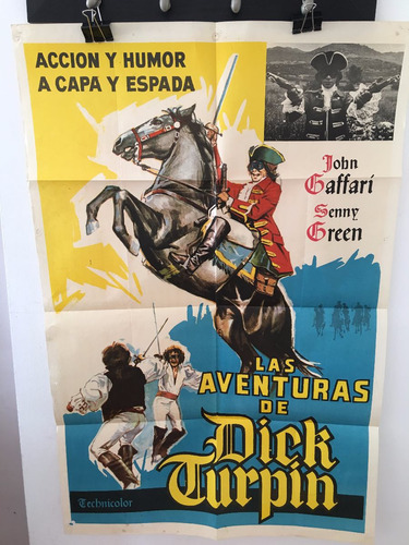 Afiche De Cine Original - Las Aventuras De Dick Turpin