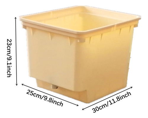 Cubo Para Hidropónico Con Codos De Tapa De 4 Agujeros