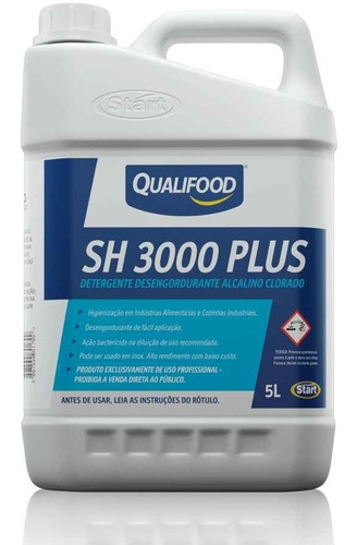 Sh 3000 Plus Detergente Desincrustante Alcalino Clorado 5l