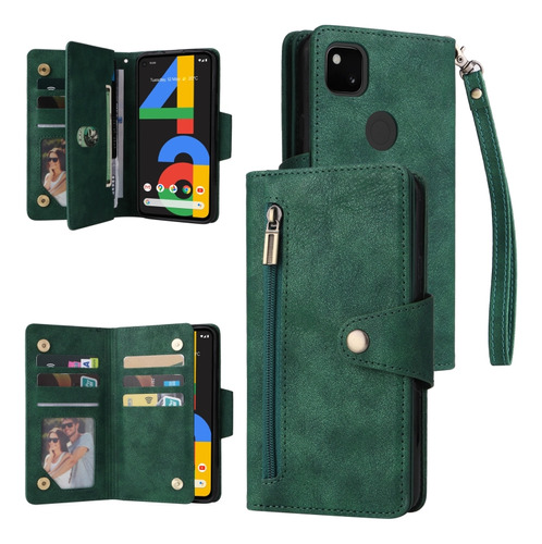 Funda De Teléfono De Cuero Para Google Pixel 4a 4g