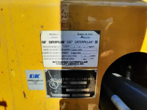 Equipo Autoelevador Modelo 2pd5000 Año 2014