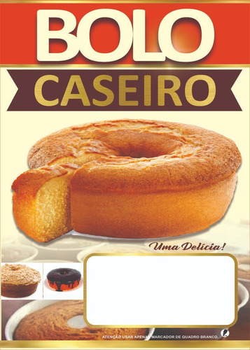Banner Bolo Caseiro 40x60