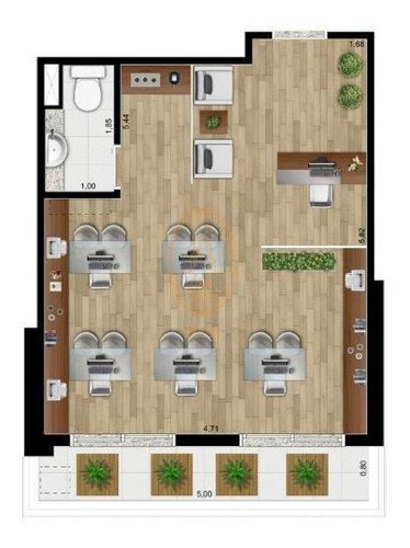 Sala Comercial Localizado(a) No Bairro Chácara Santo Antônio (zona Sul) Em São Paulo / São Paulo - 2426:925391