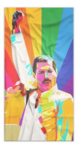 Tallaxi Toalla Baño Orgullo Lgbtq+ Pride 78cm X 150cm Multicolor Freddie Mercury