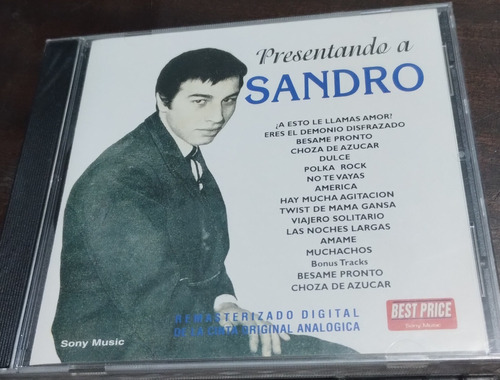 Sandro Cd  Presentando A Sandro Nue