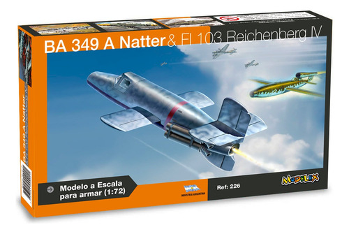 Ba 349 A Natter Fl103 Avión Escala 1/72 Colección Modelex