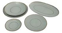 Comprar Vajilla De 6 Puestos Como Nueva + Bandeja Ovalada De Servir