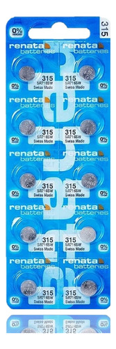 10 Pilas 315 Sr716sw Renata 716 Oxido Plata Reloj Suiza