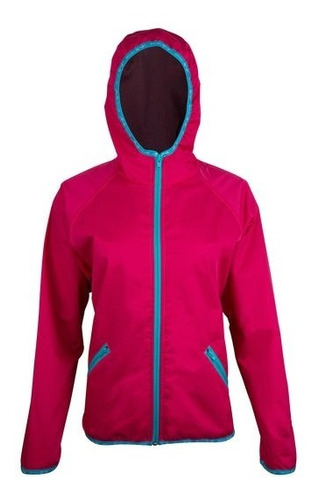 Chamarra Impermeable Padme Para Mujer Color Rosa Talla Chica