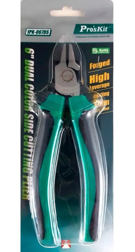 Imagen 2 de 3 de Alicate De Corte Proskit Acero Carbono 1pk-067ds 165mm