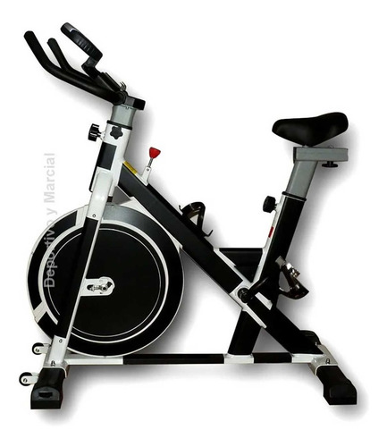 Imagen 2 de 9 de Bicicleta De Spinning Fija Rueda Segura H/ 120 Kg Semi Prof