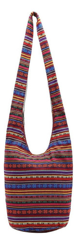 Bolso De Hombro De Lino Y Algodón Bohemio Hippie