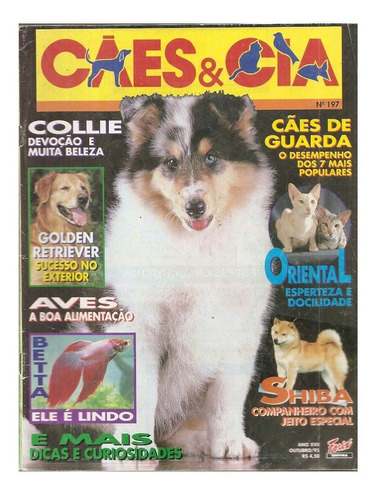 Cães & Cia Nº 197 - Collie, Golden Retriever, Shiba