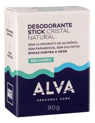 Desodorante De Pedra Cristal Stick Sensitive Caixa De Papel