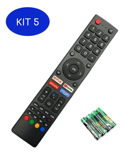 Kit 5 Controle Marca Mb Compativel Com Gcbltv02aibbt Philco