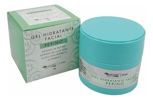 Max Love - Gel Hidratante Facial Pepino 30g Momento de aplicação Dia/Noite Tipo de pele Normal