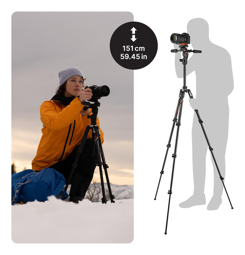 Trípode Manfrotto Befree Live Advanced De Aluminio Con Fluid
