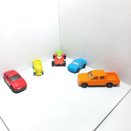 Lote De 6 Carros Miniaturas Promedio De 4 Cm Metal  Plastico