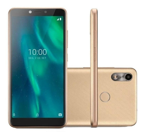 Smartphone Multilaser F 32gb 1gb Ram Sensor Digital Dourado