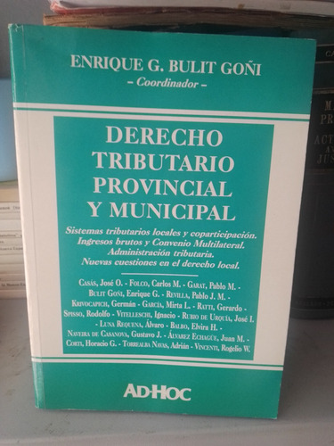 Derecho Tributario Provincial Y Municipal Goñi 