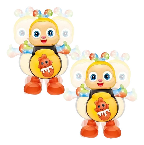 2 Conjuntos De Brinquedos Infantis Musical Dancer Bee Com Lu
