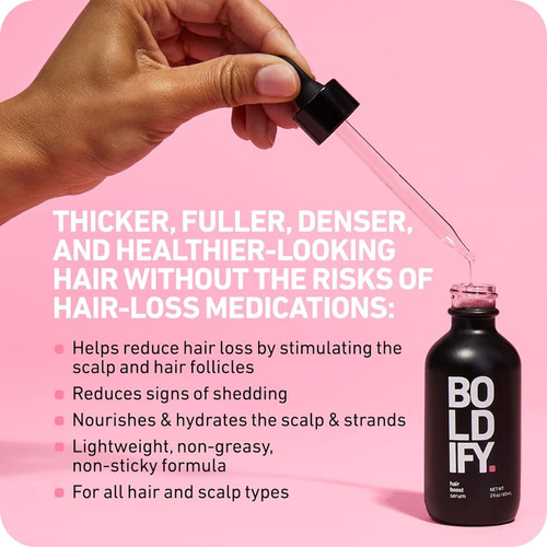 Boldify Hair Growth Serum, Contiene 30 Potenciadores Natural