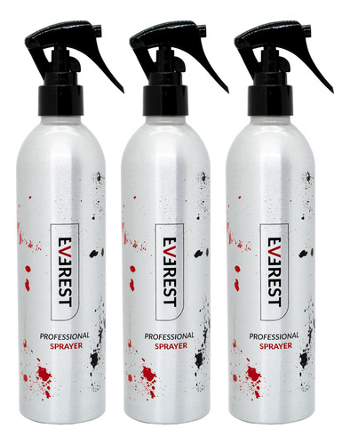 Everest Sprayer Kit Pulverizador Peluquería Aluminio X3 6c
