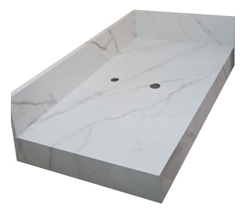 Bancada D Porcelanato Branco P/cuba Apoio,60×40 Lê Descrição