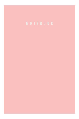 Libro: Pastel Light Pink Notebook: Notebook College Ruled 1