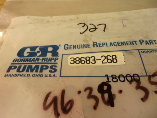 New  Gorman Rupp 38683-268 Pump Gasket  *free Shipping* Mww