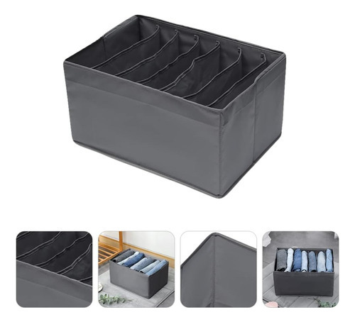 Caja Organizada Para Ropa 44x30x20cm Con 6 Espacios 