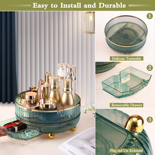 Tdtcy Lazy Susan Organizador De Perfumes De Maquillaje, Alma