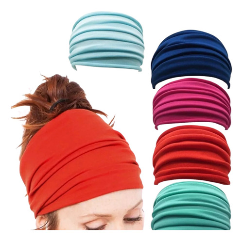 Diadema Para Cabello Flexible Scrunchie Banda De Tela 1pz F