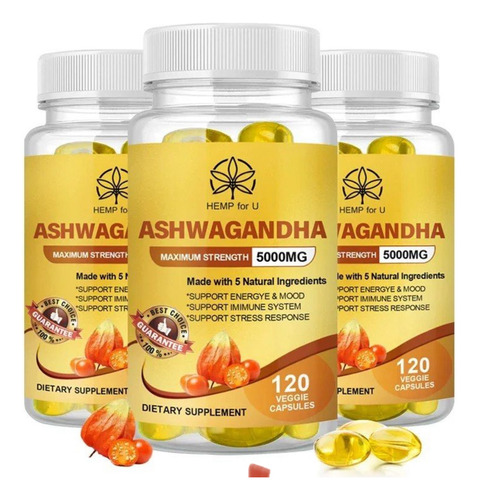  Ashwagandha 120 Tabletas Antidepresivo/estrés/ansiedad 