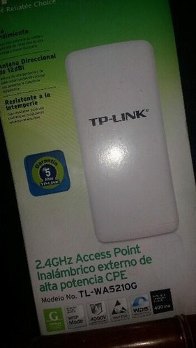 Access Point Repetidor Wifi Exterior Tp-link Tl-wa5210g