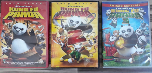 Kung Fu Panda Lenda Do Dragao Guerreiro 1 2 E 3 - Originais 